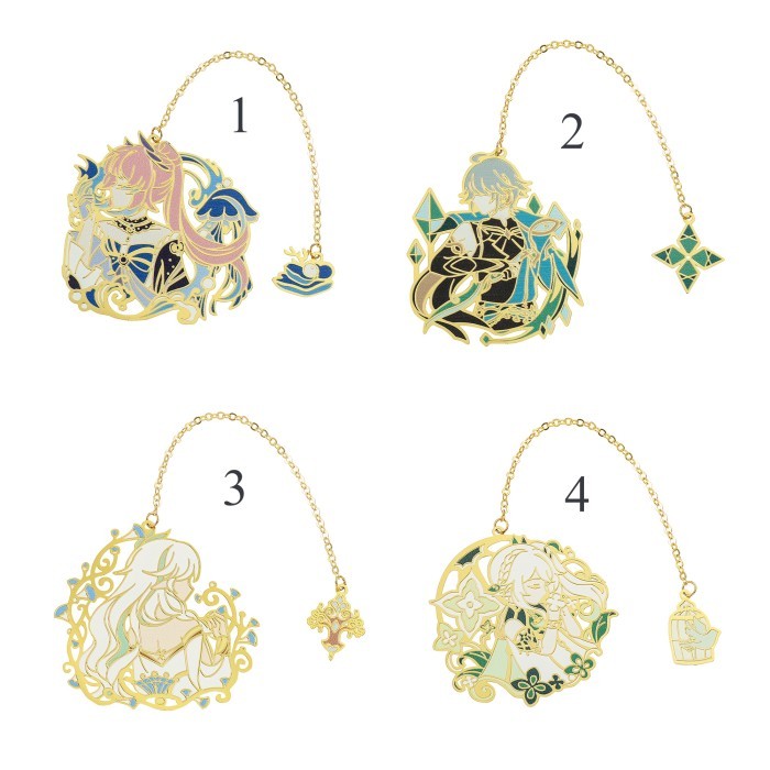 

bookmark pembatas buku besi genshin impact