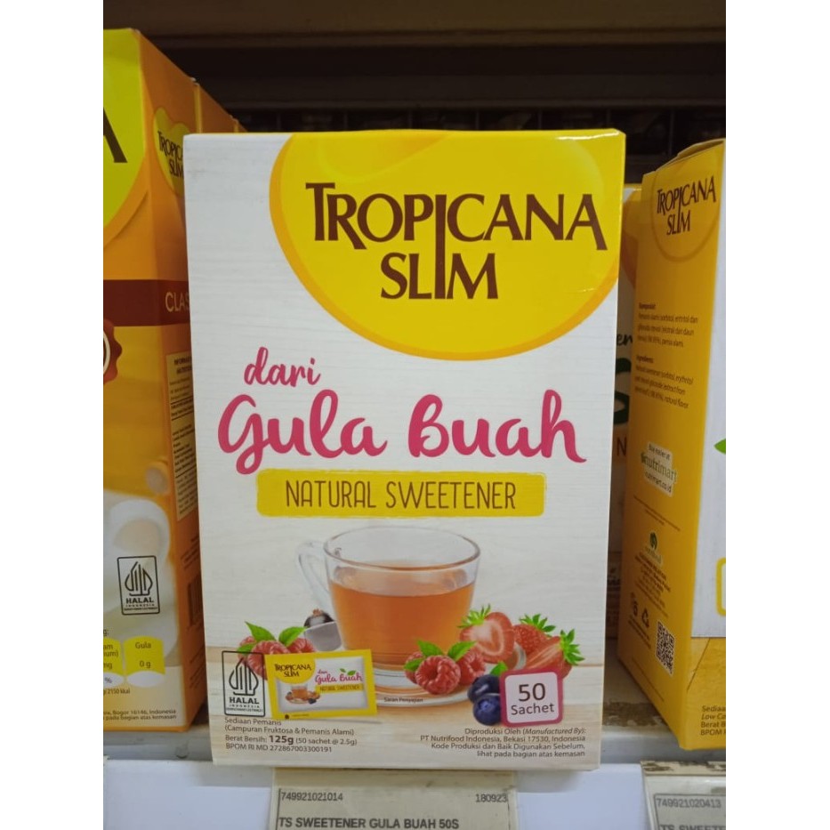 

TROPICANA SLIM SWEETENER GULA BUAH 50S