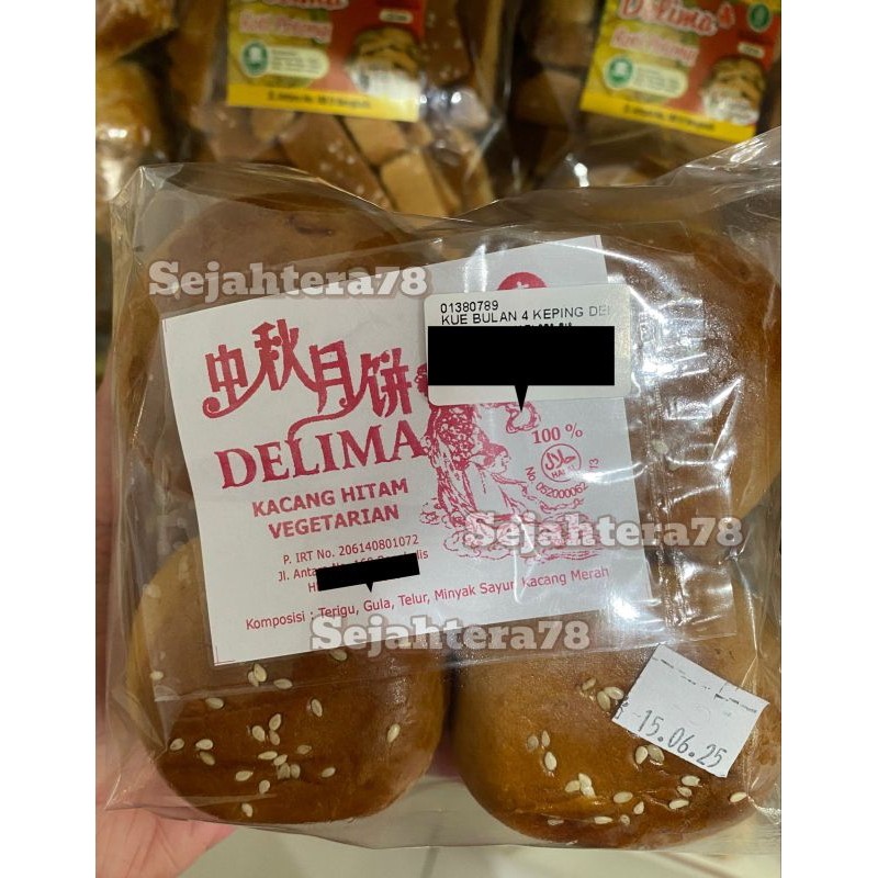 Kue Bulan Bengkalis Delima isi 8 Mooncake Bengkalis Delima Khas Bengkalis Vegetarian Moon Cake Tausa