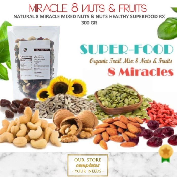 

TRAIL MIX NUTS DRIED FRUIT ALMOND CASHEW WALNUT CRANBERRY GOJI BERRY