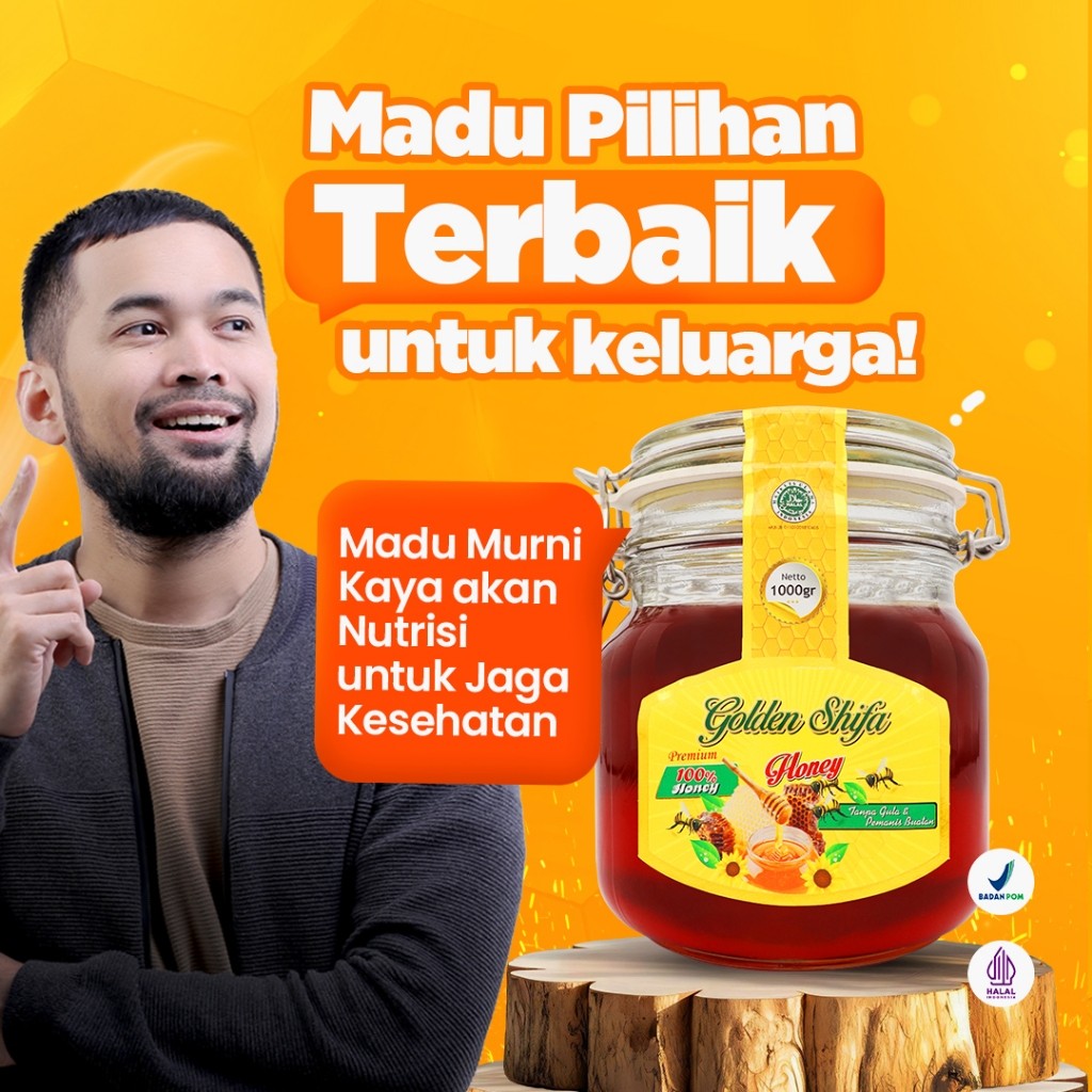 

Madu Golden Shifa 1 kg Madu Shifa Toples Madu Asli