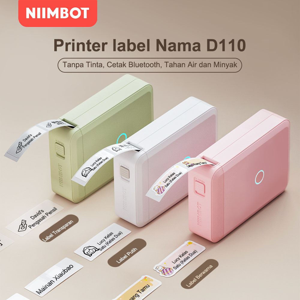 

SOLD OUT!!! NIIMBOT D110 Printer Label Nirkabel, Dilengkapi dengan Label, Printer Stiker Label Harga/Nama