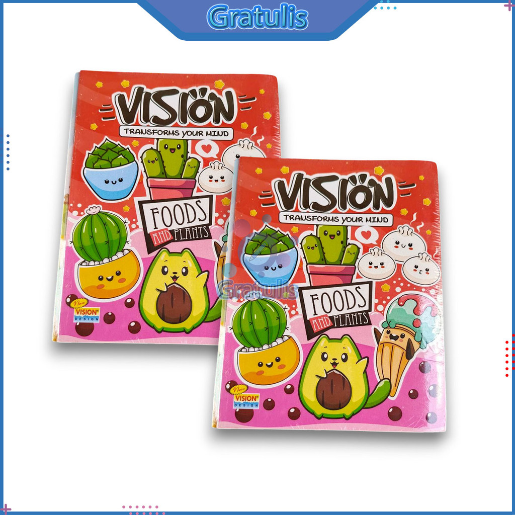 

BUKU TULIS SEKOLAH VISION 38 LEMBAR 2 PACK [20 BUKU] / BUKU MENULIS / WRITE BOOK / BUKU KWARTO A5