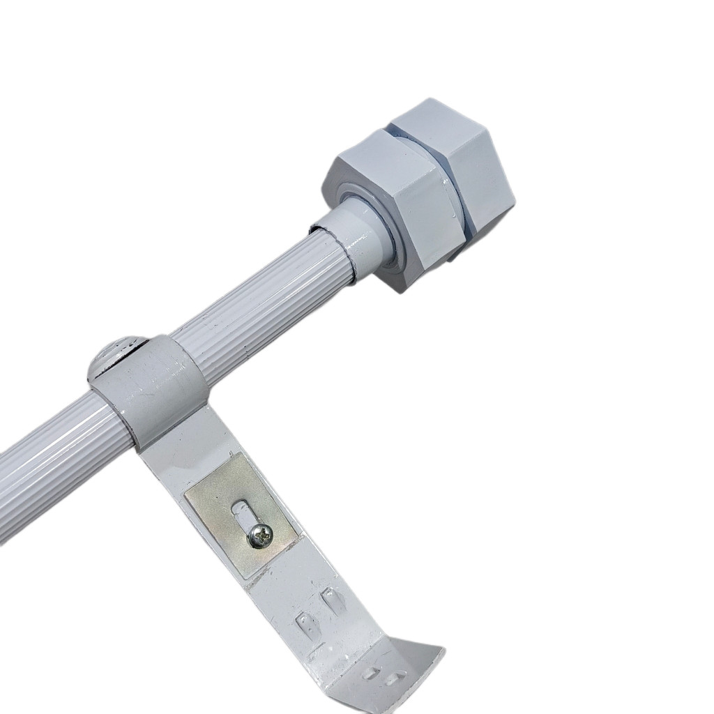 BAROSHOPTiang Besi Gorden Pipa Garis Minimalis Bracket Besi Tebal 2mm Ukuran 1 2 3 4 Meter Full Set