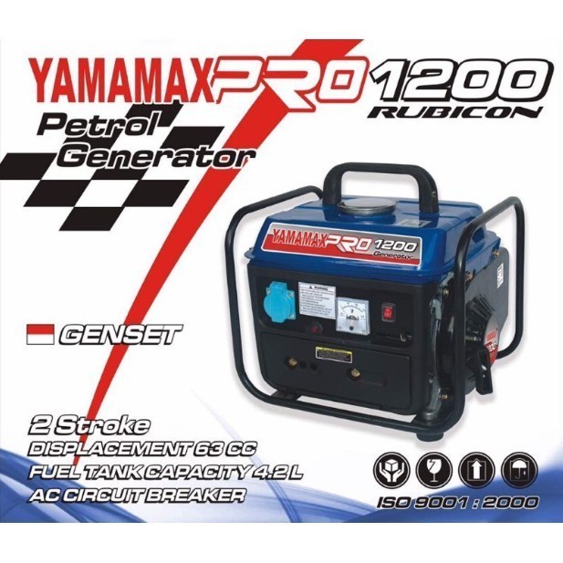 Yamamax Pro 1200 Genset Mini Portable 750 Watt Generator Listrik