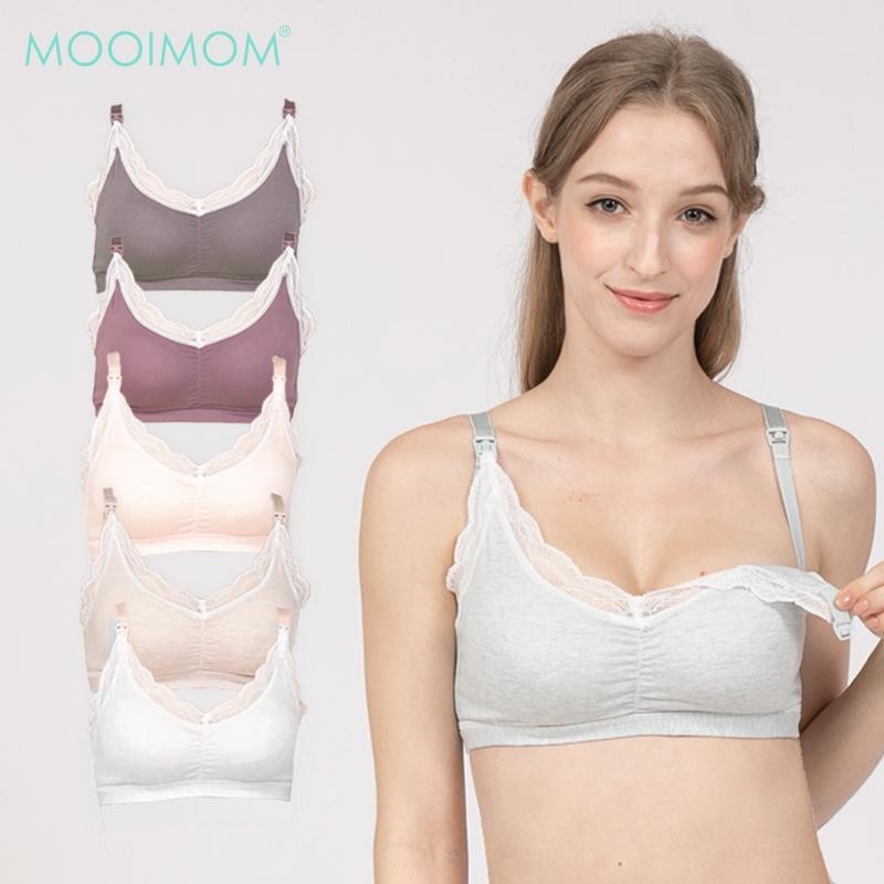 Mooimom Lace Wireless Nursing Bra - Bra Menyusui