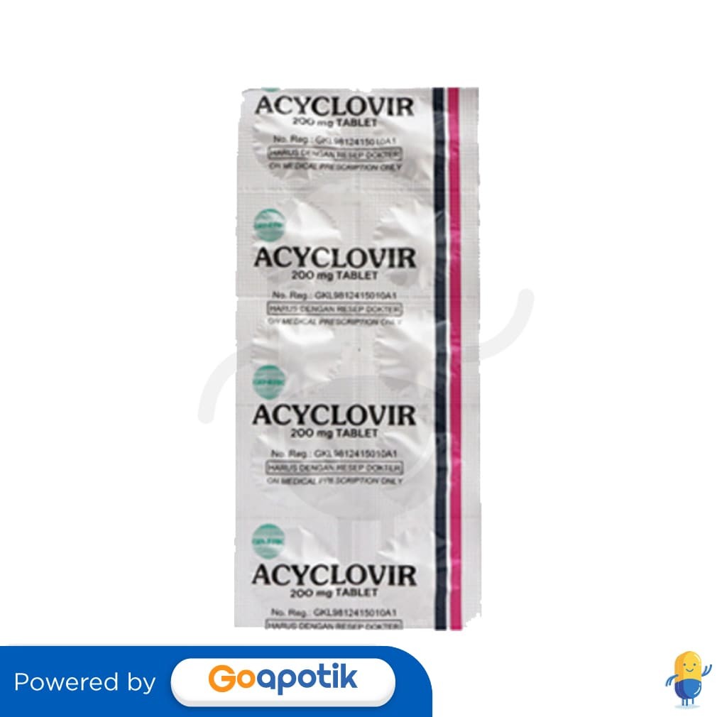 Acyclovir Indofarma 200 Mg Strip 10 Tablet