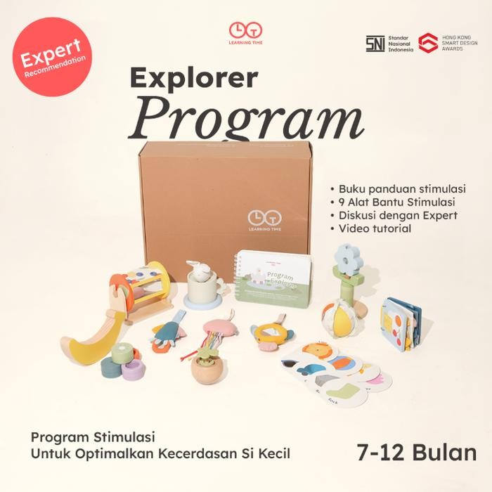 Learning Time- Program Explorer- Mainan stimulasi 7 sd 12 bulan/ Paket stimulasi 7 sd 12 bulan/ Main