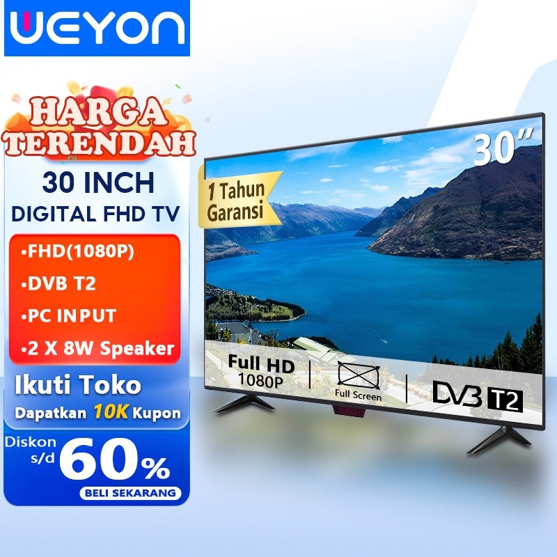 Weyon Sakura TV LED 30 inch /32 inch Smart TV Digital Televisi FHD Youtube-Web Broswer