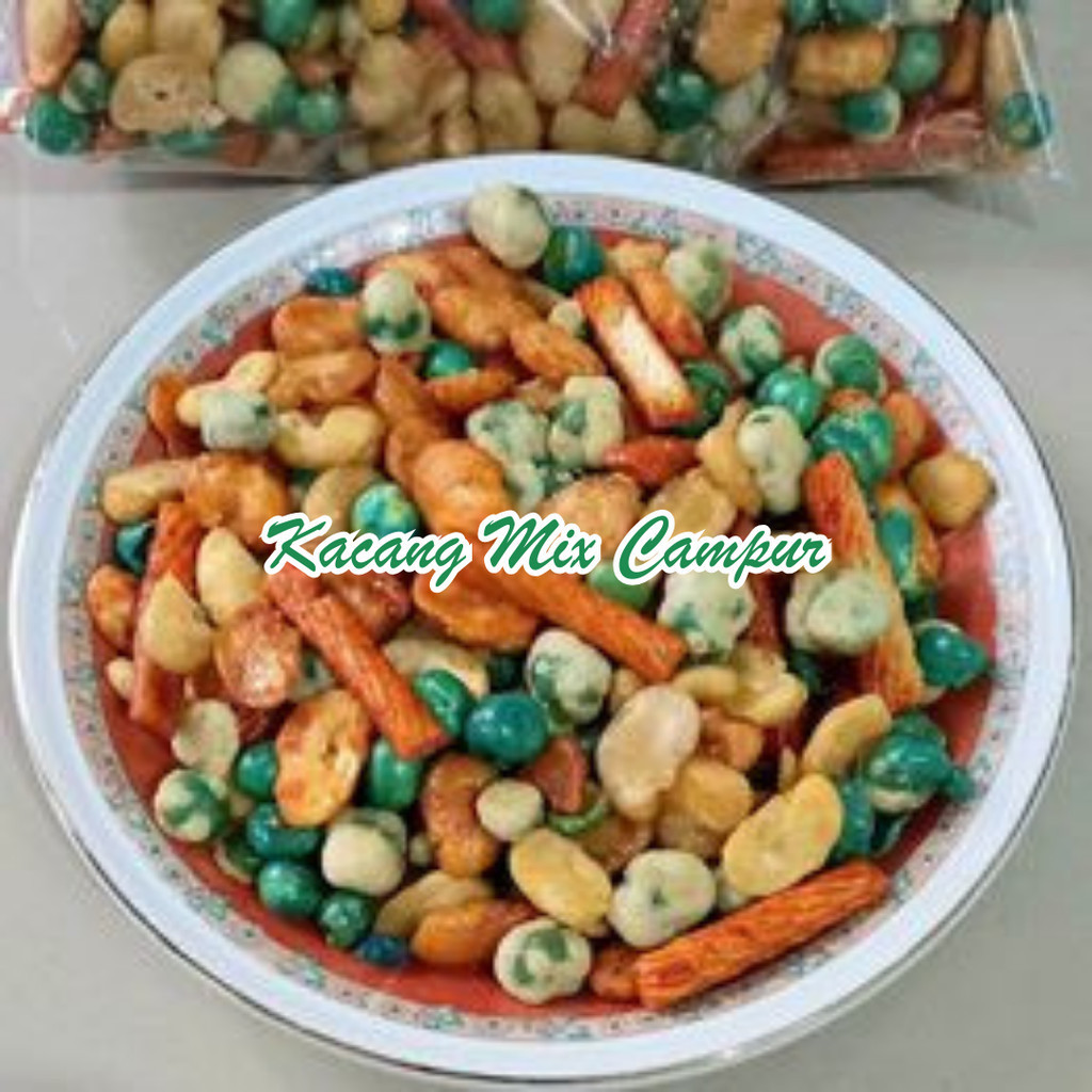 

BESTSELLER kacang polong cemilan kacang kacangan kacang campur 1kg kacang campur mix
