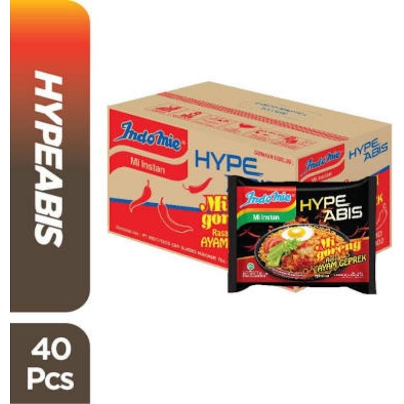 Indomie Mie Goreng Ayam Geprek 1 dus isi 40 pcs