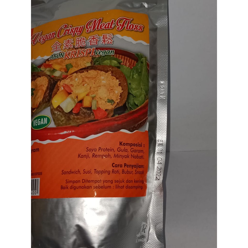 

ARFSHOPXU XING Vegan Crispy Meat Floss 300gr Abon Krispi Vegan Topping Abon