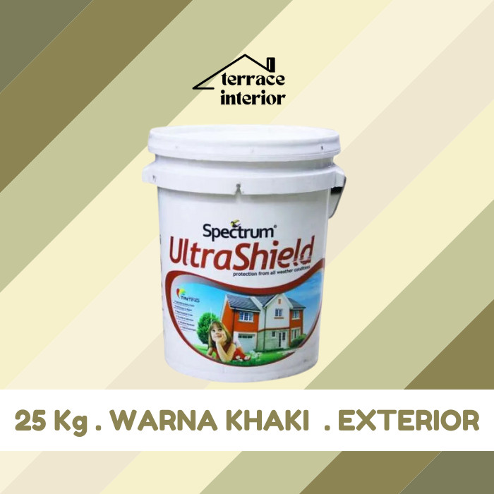 Cat Tembok Spectrum Ultrashield Warna Khaki 25 Kg