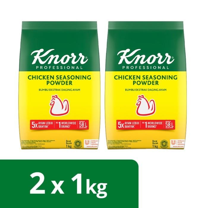 

[[ Knorr Chicken Seasoning Powder Refill 1Kg Twinpack Best Promo-