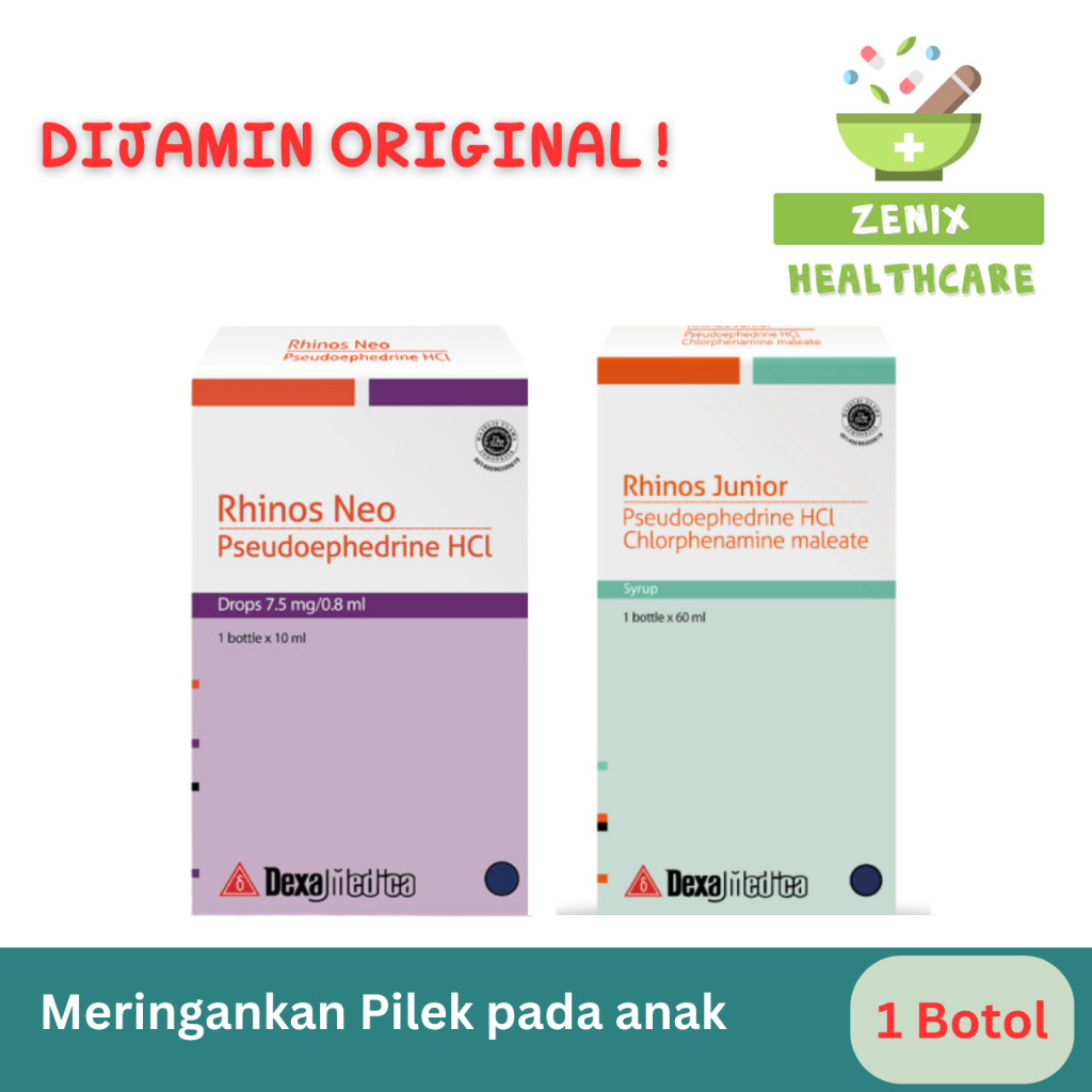 Rhinos Neo Drop/Rhinos Junior Sirup Obat Pilek Anak