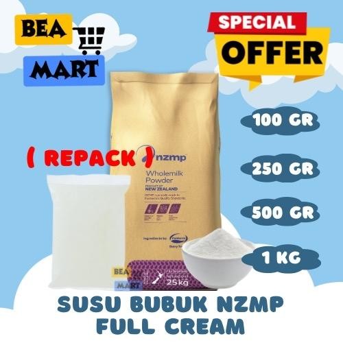 

NZMP Full Cream Whole Milk 100gr 250gr 500gr 1kg | Anchor Susu Bubuk Full Cream 100% ORIGINAL NEW ZEALAND Repack 100 250 500 gr gram 1 kg