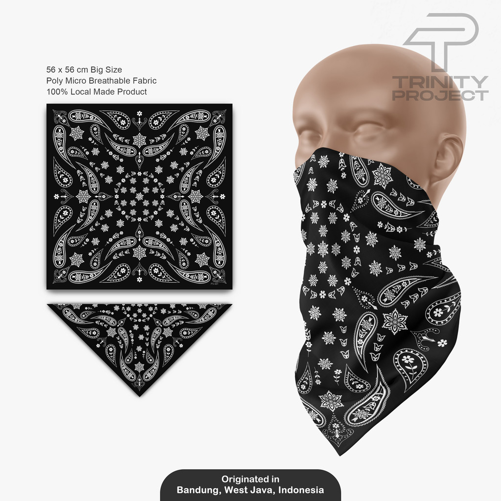 Paisley 601 - Bandana /Paisley Scarf /Headband /Bandana Slayer Unisex /Skena Aksesoris Outfit Murah 
