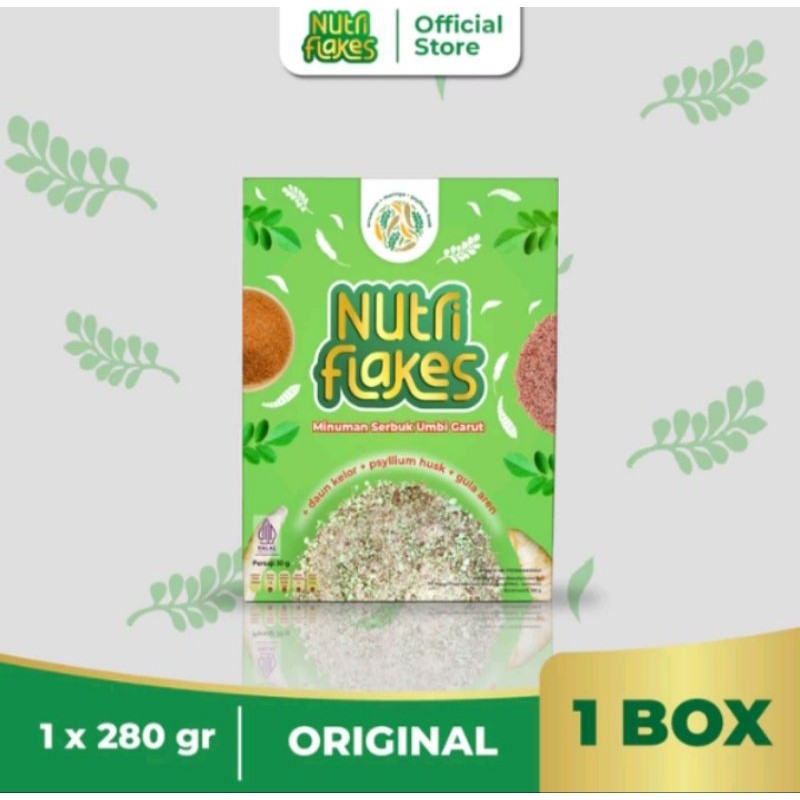 

1 Box - Nutriflakes Sereal Umbi Garut Obati Asam Lambung