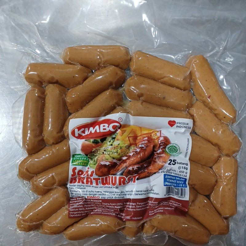 

Kimbo sosis bratwurst cokctail 450 g