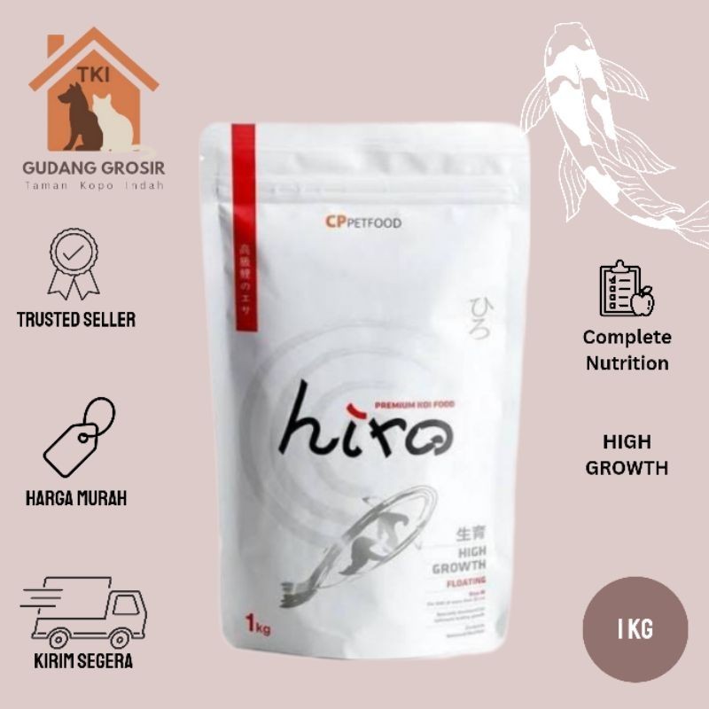Hiro Growth 1kg Premium Koi Food untuk Pertumbuhan 1 kg