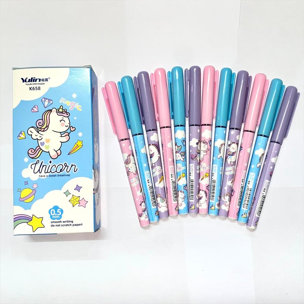 

(D) Gel Pen K-658 (12pcs)