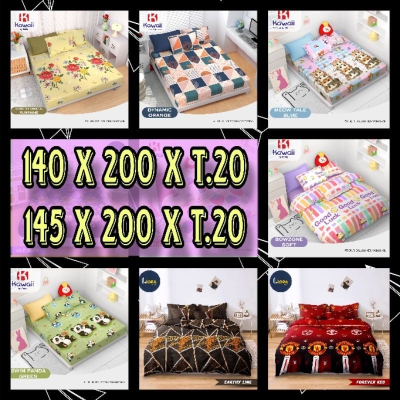 TERMURAH SPREI UKURAN 140x200/145x200 SPREI CANTIK