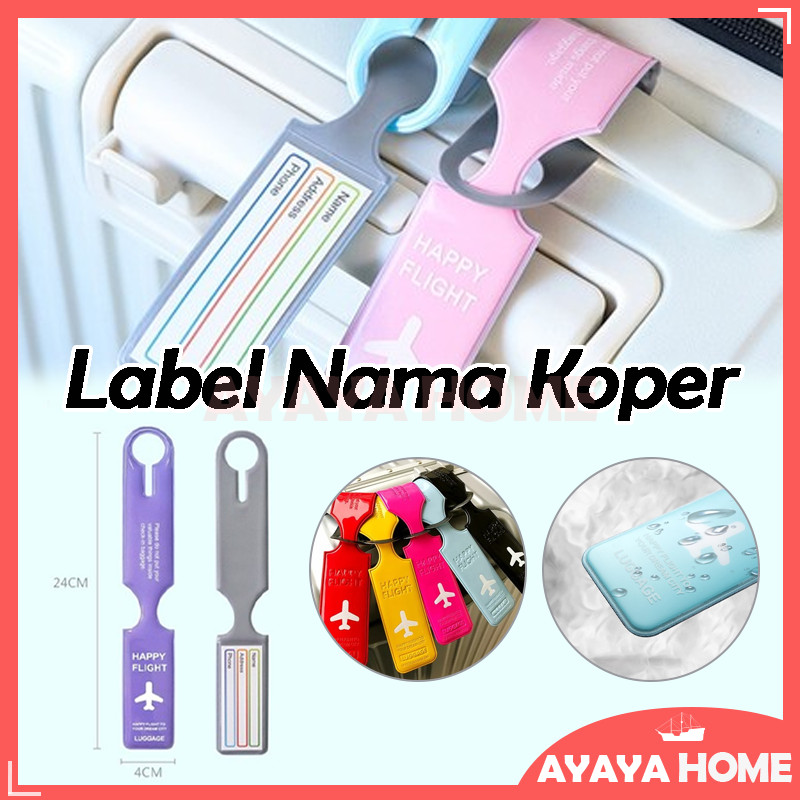 Luggage Tag Travel/Name Tag Koper PVC/Tag Nama Perjalanan PVC