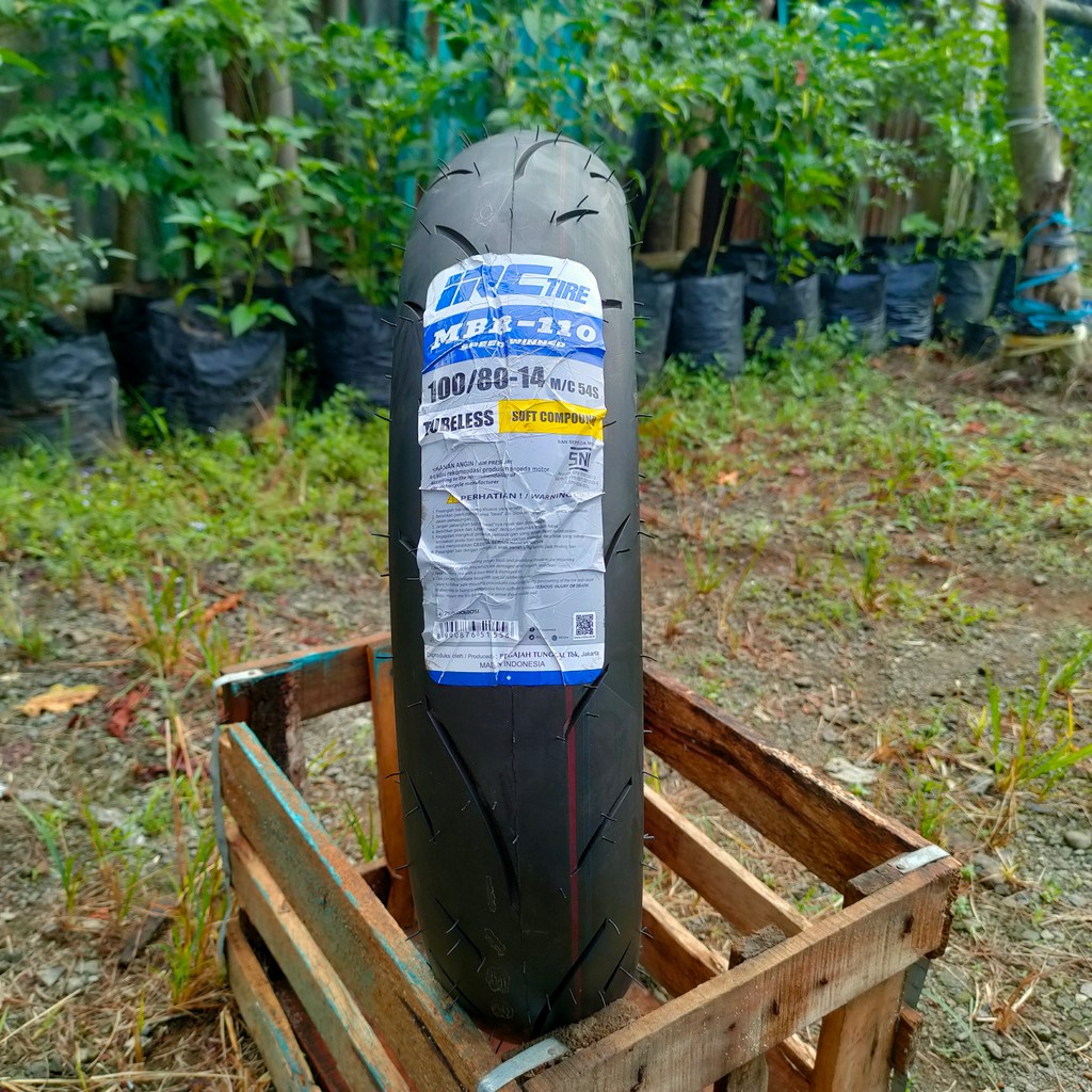 Ban Tubeless 100/80-14 MBR110 PCX 150 Depan/ Vario 150 Belakang Merek IRC