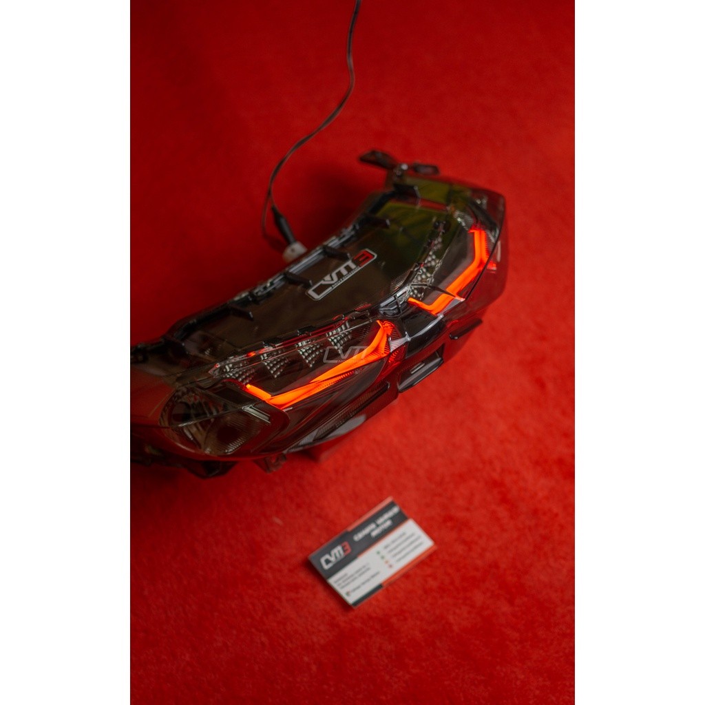 PAKET CUSTOM DIY STOPLAMP NMAX 2020 SMOKE NOT AES JPA CKS AUDI RUNNING XMAX ALL NEW