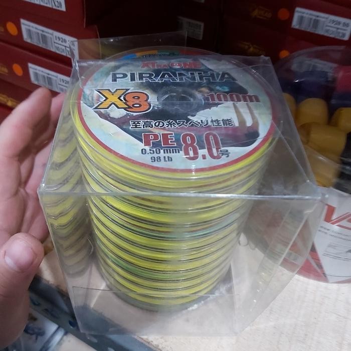 senar braid piranha pe extraone piranha x8 100m