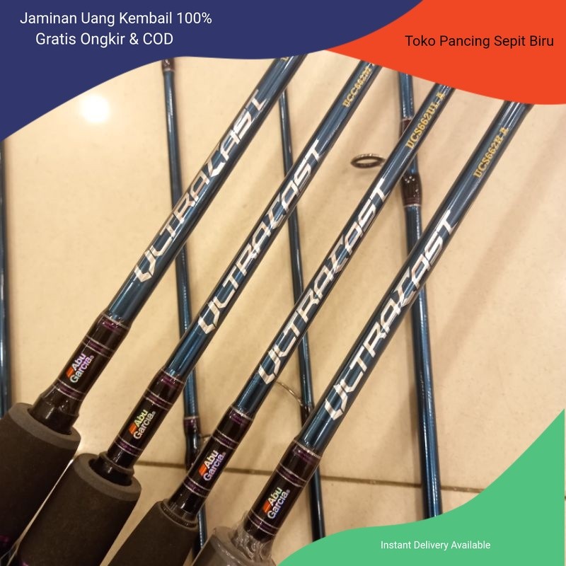 Joran Abu Garcia ULTRACAST BC 662M & 662MH, Spinning 662UL & 662H | Full Fuji JORAN PANCING | ALAT P