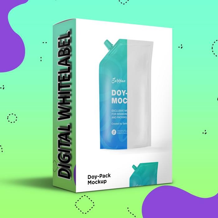 Mockup Doy-Pack Matte untuk Desain Kemasan
