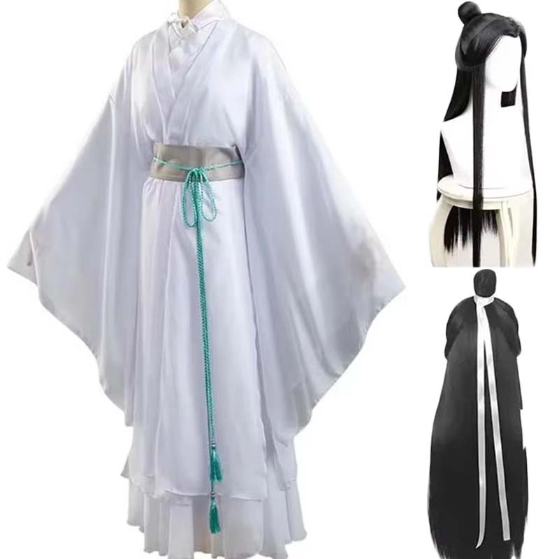 Xie Lian Cosplay Costume Anime Ancientry Heavens Official Blessing Xielian White Hanfu Dress Outfit
