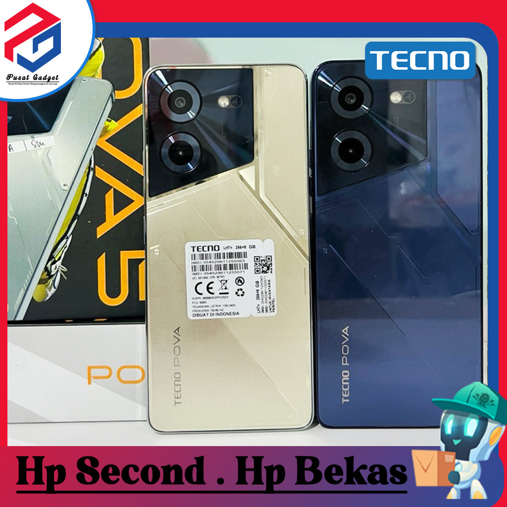 Tecno Pova 5 Ram 8 Rom 256GB Second Grade A