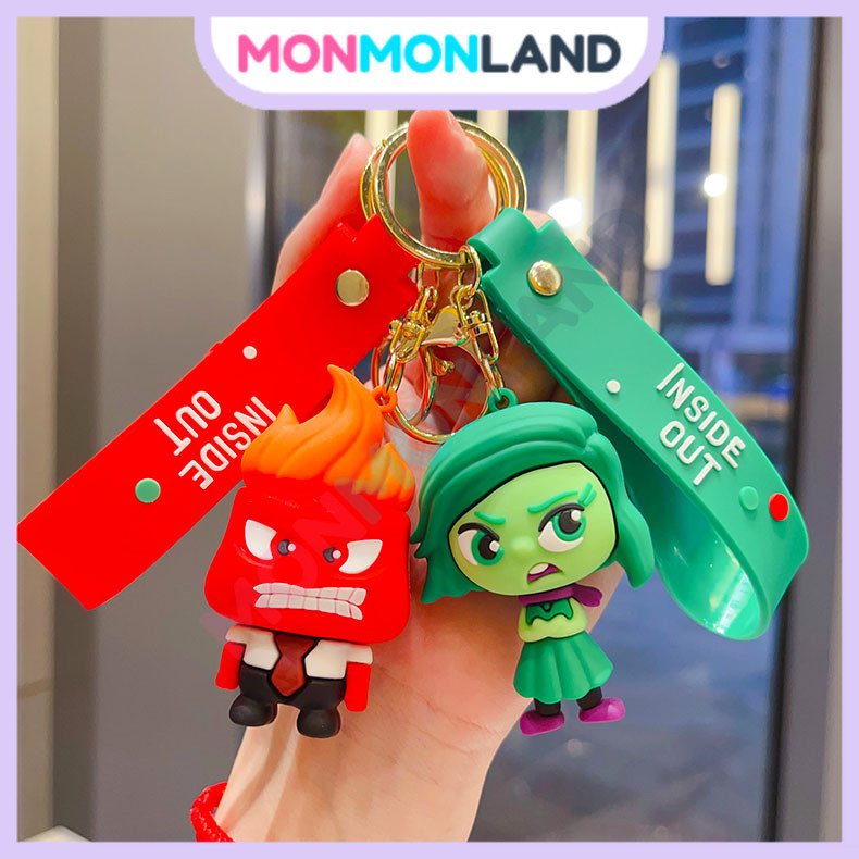 MM - Gantungan Kunci Lucu Karakter Inside Out | Ganci Boneka Inside Out | Keychain Boneka Inside Out