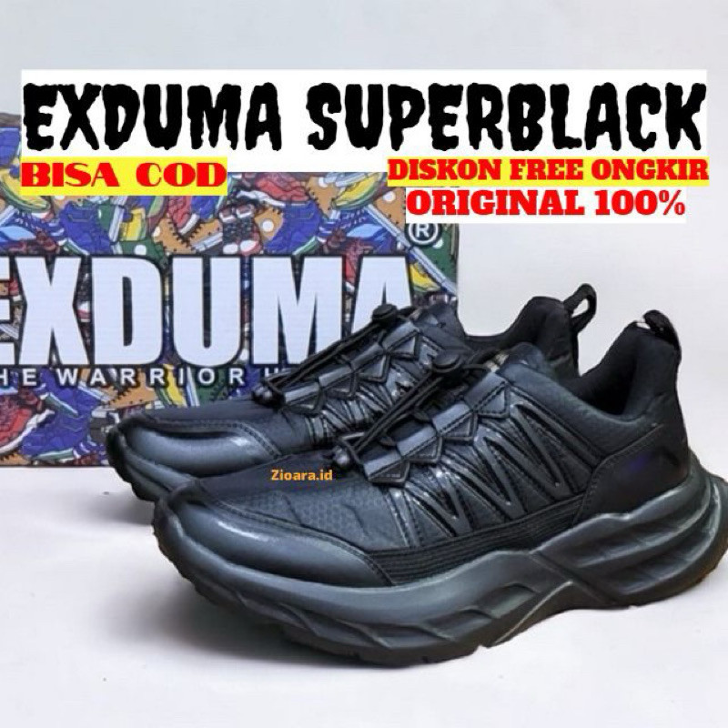 SEPATU EXDUMA SUPERBLACK BROTRHERHOOD EXDUMA FULLBLACK