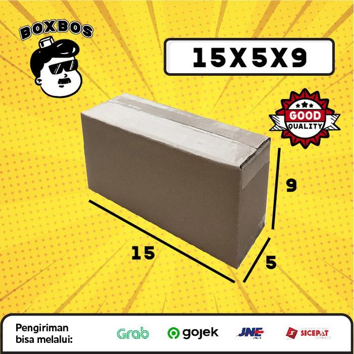 

KARDUS BOX uk 15x5x9 CM Kotak Packaging Corrugated SHEET POLOS