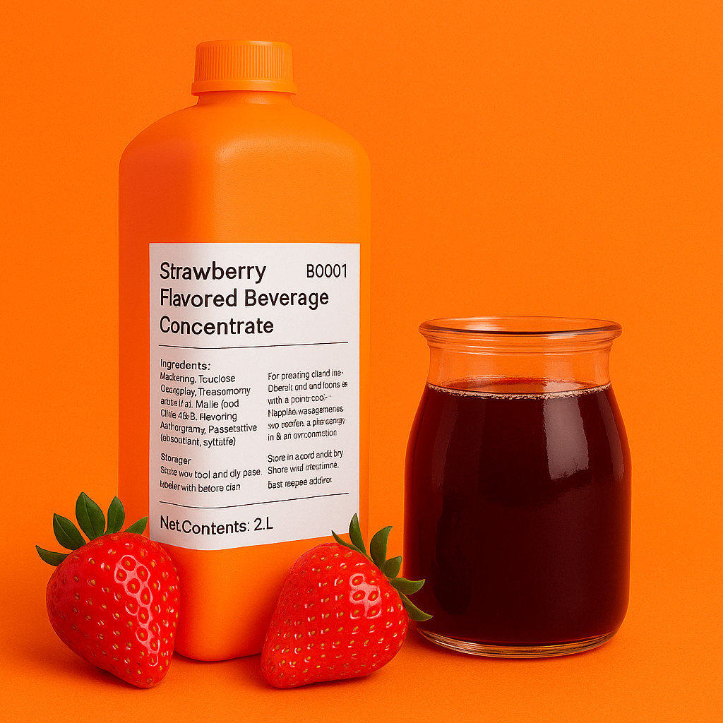 

BODUO SYRUP STRAWBERRY - Sirup Konsentrat Stroberi Halal Premium Viral- Murah Distributor Resmi Cafe Resto Mixue Tianlala Momoyo - 2liter