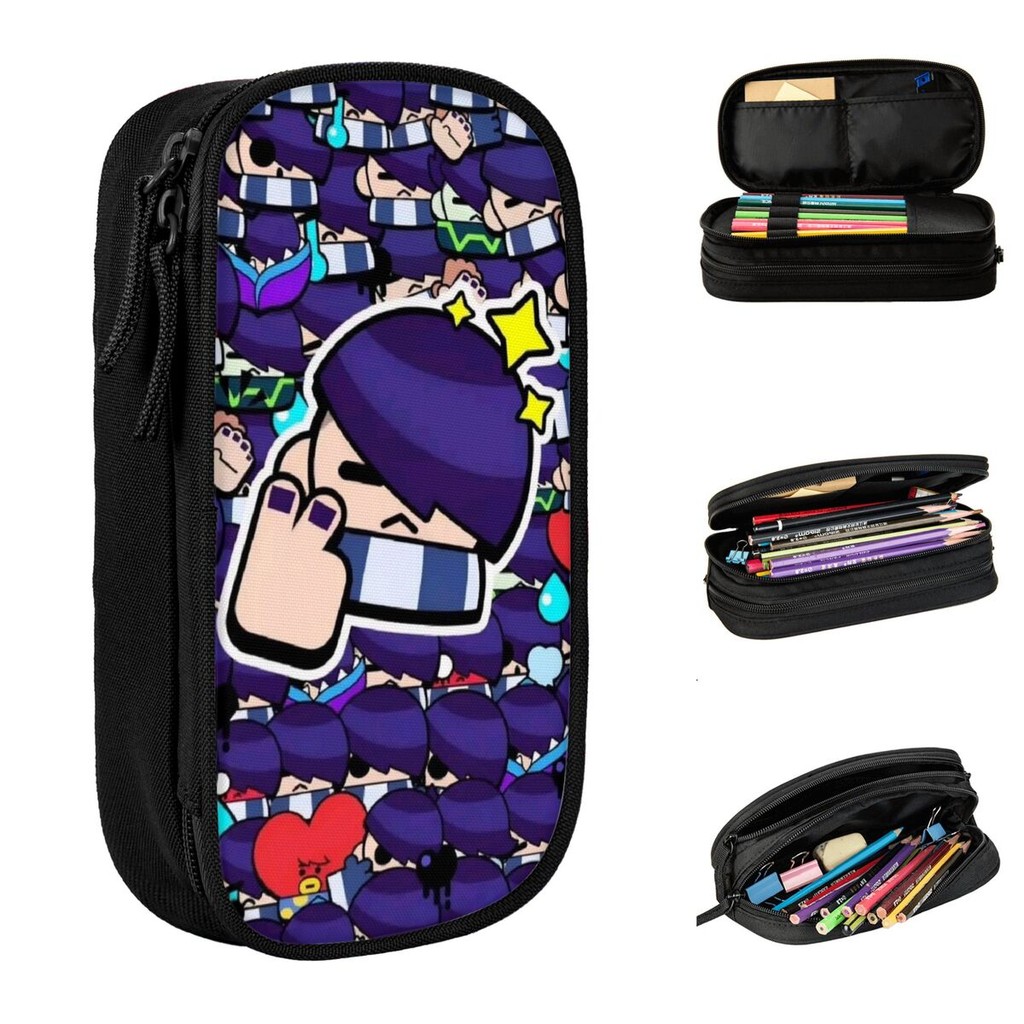 

B-Brawls S-Stared Pencil Case New Pen Bags for Student Large Storage School Supplies Gift Pencilcases
