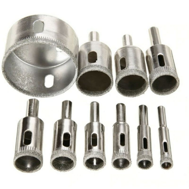 Promo [100%] Bor Keramik dan Kaca 15/10PCS set bor kaca keramik granit marmer batu porselen hss