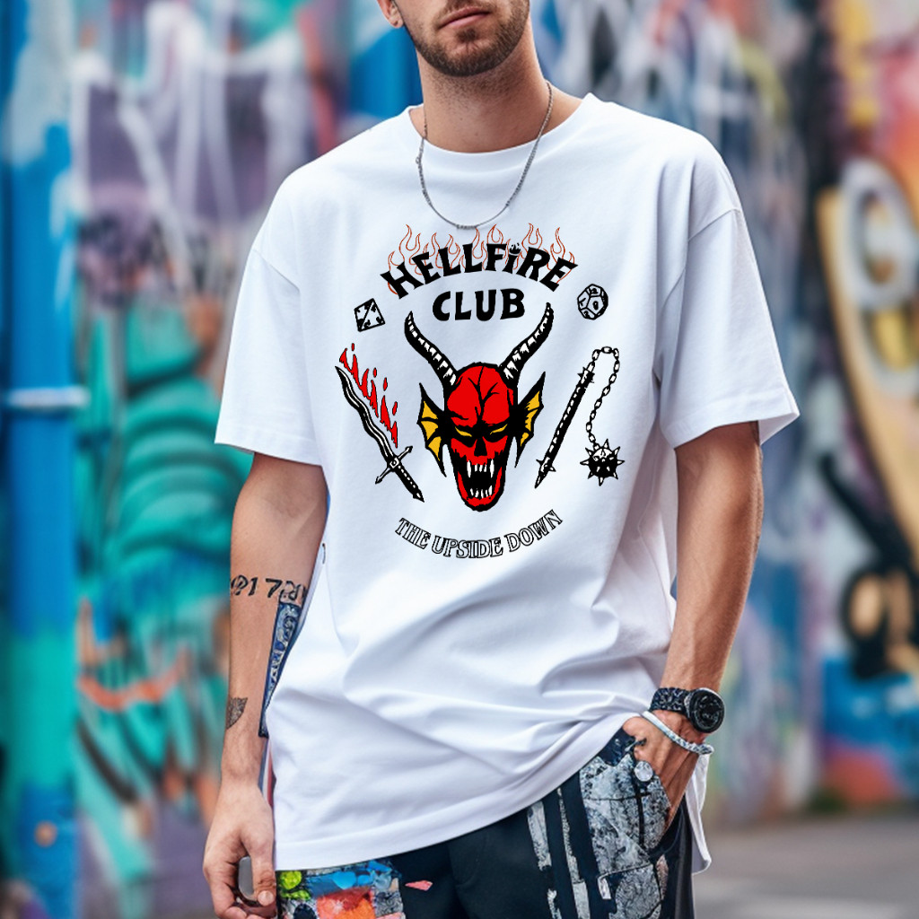 Kostum Cosplay Musim 4 Pengrajin Stranger Things Mike Wheeler Dustin Elf Lucas Kaos Lengan Panjang H