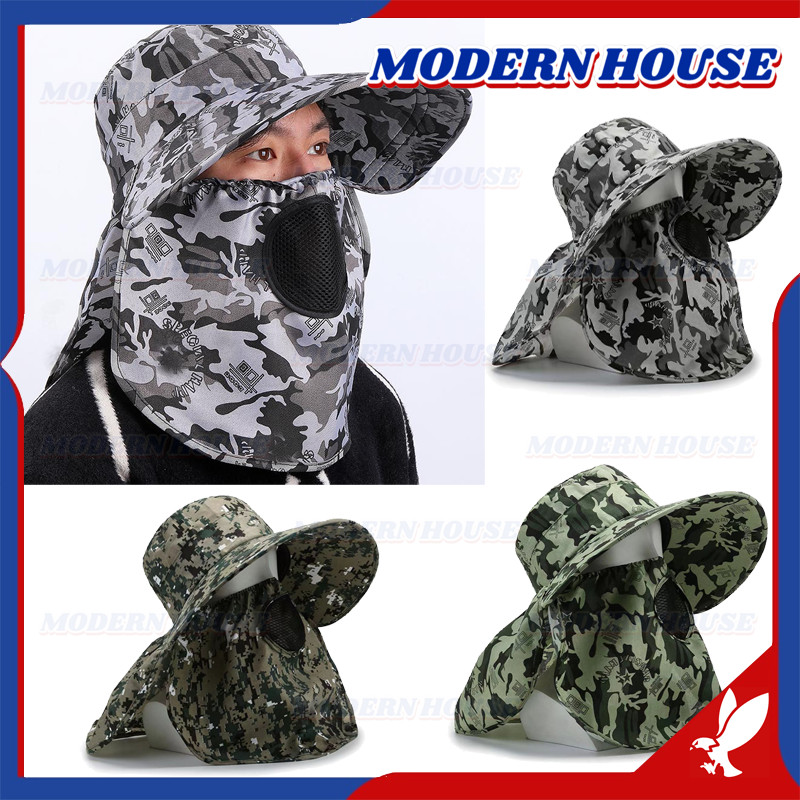 Topi Gunung / Topi Pantai Cadar/Topi Pantai Pria Import /Topi Masker Army / Topi Visor Cadar pria An