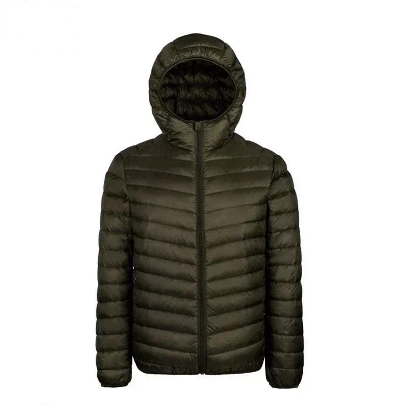 Down Jacket Men's 2024 New 90% White Duck Down Super Light Down Jacket Men's Lightweight Thermal Coa
