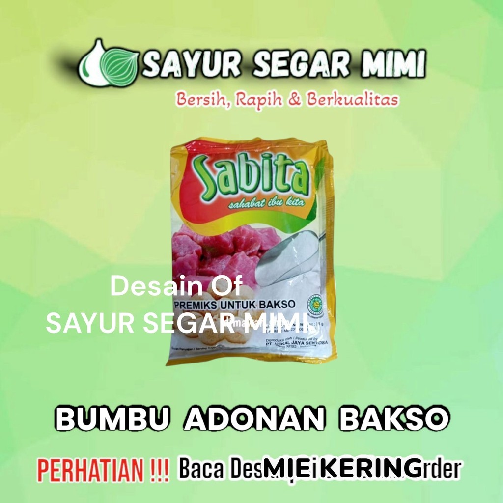 

SABITA tepung pengenyal bakso 35 gram - Sayur Palembang