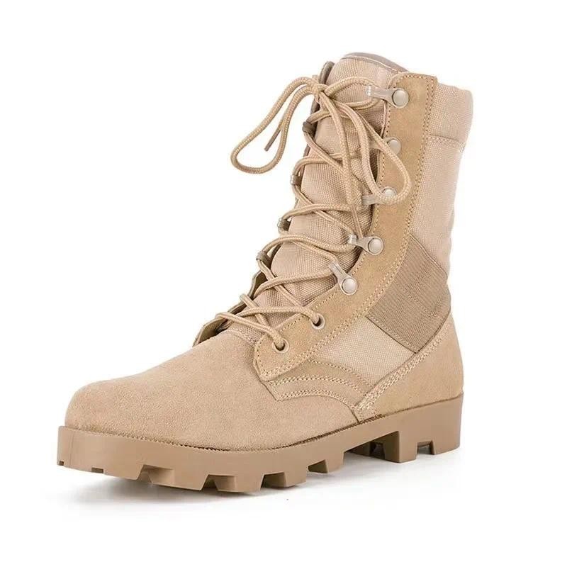 Men Military Tactical Desert Boots Breathable Outdoor Hiking Boots Desert Combat High-top Winter Men