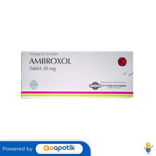 Ambroxol Etercon 30 Mg Box 100 Tablet