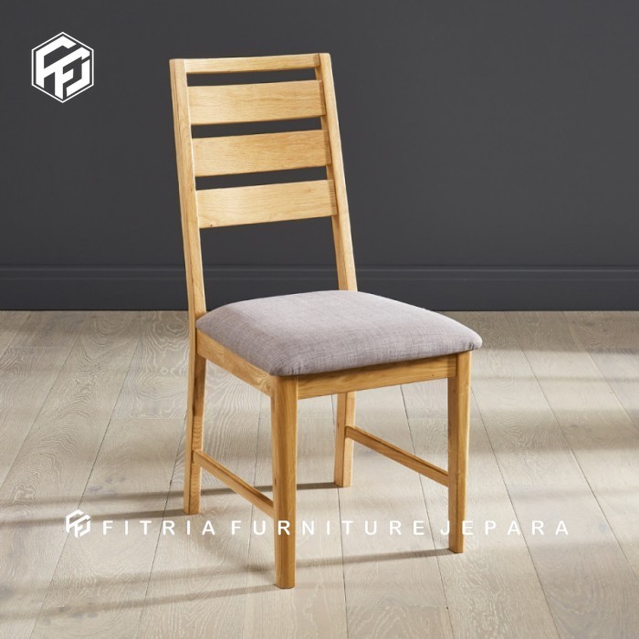 kursi makan kayu jati dudukan busa kursi cafe kayu jati kursi japandi