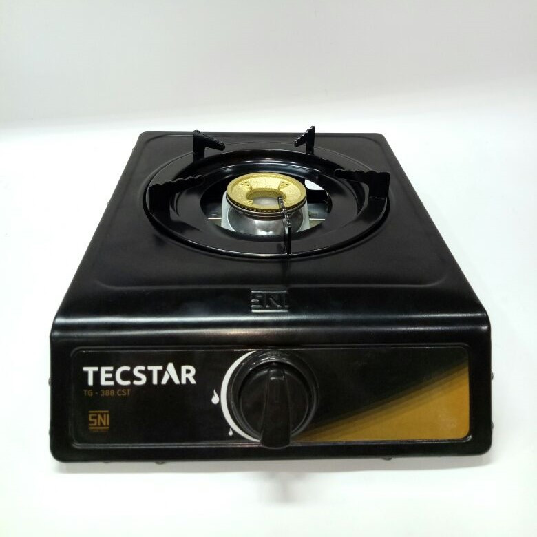 KOMPOR GAS TEFLON HITAM / KOMPOR GAS TECSTAR 1 TUNGKU / KOMPOR MURAH / KOMPOR 1 TUNGKU / KOMPOR GAS 