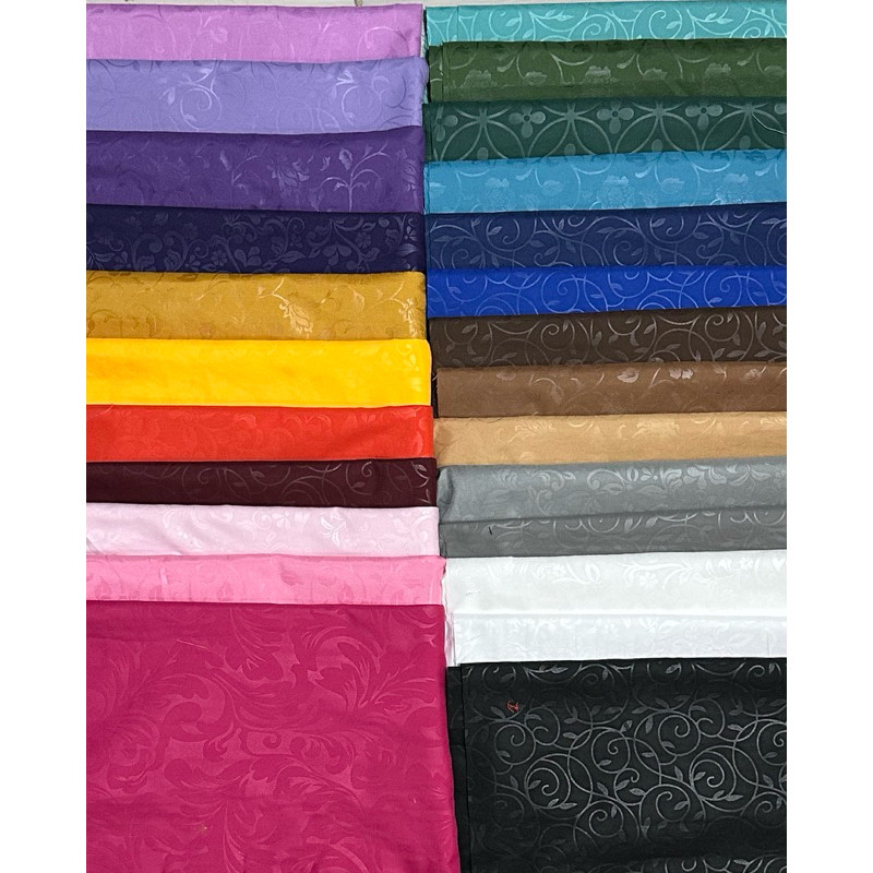 Kain Katun Polymicro Emboss 1 Roll ( 100 Meter)