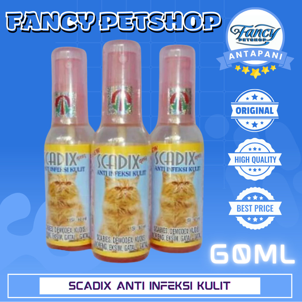 Scadix Obat Jamur Kucing Obat Scabies Kucing Scadix Spray